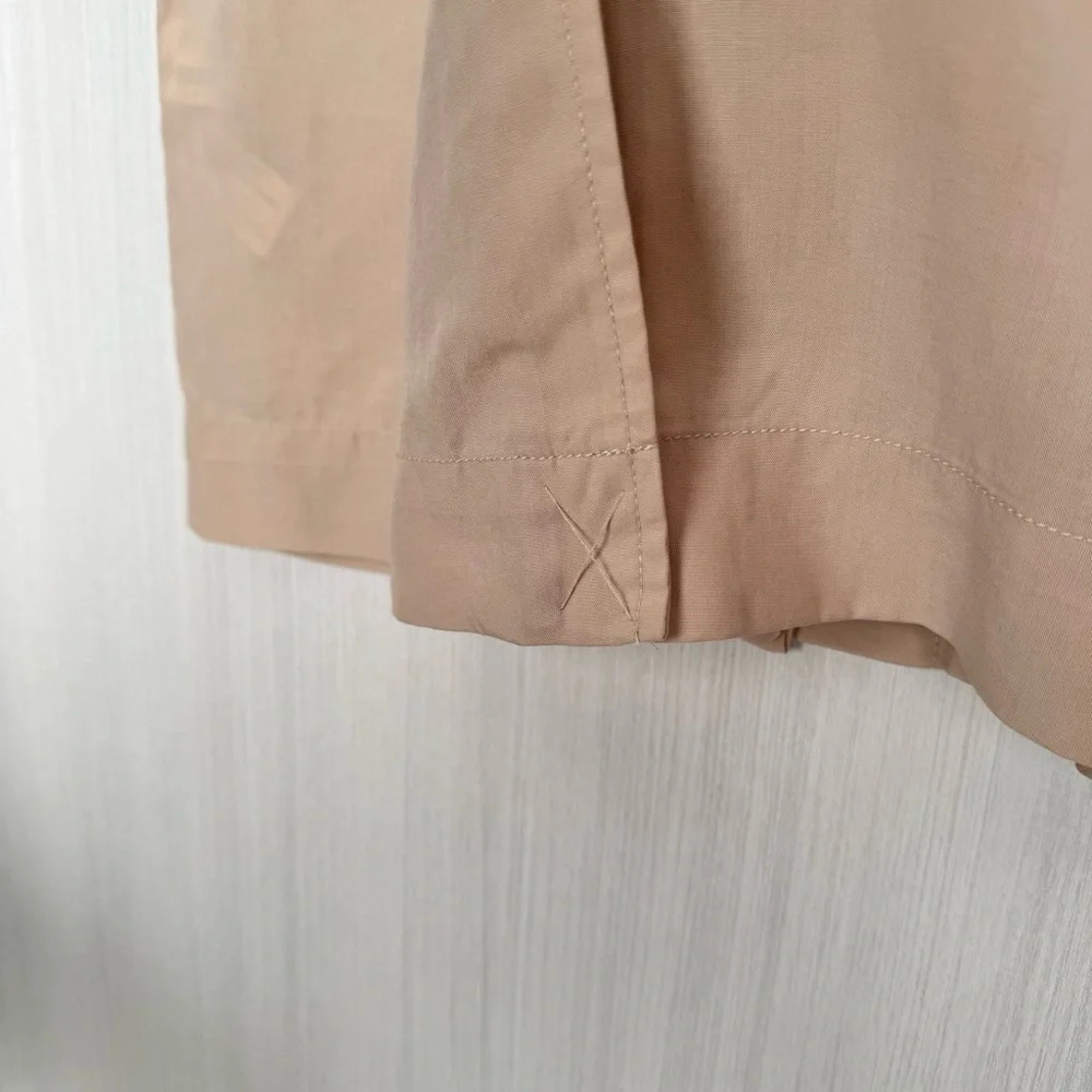 Forever 21 Longline Utility Jacket Beige Lyocell S‎ Lightweight Casual
